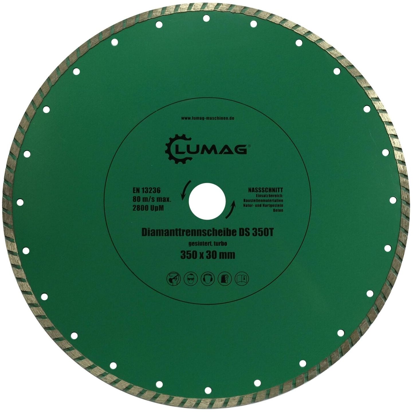 Kotouč řezný diamantový Lumag DS350T 350×50 mm LUMAG