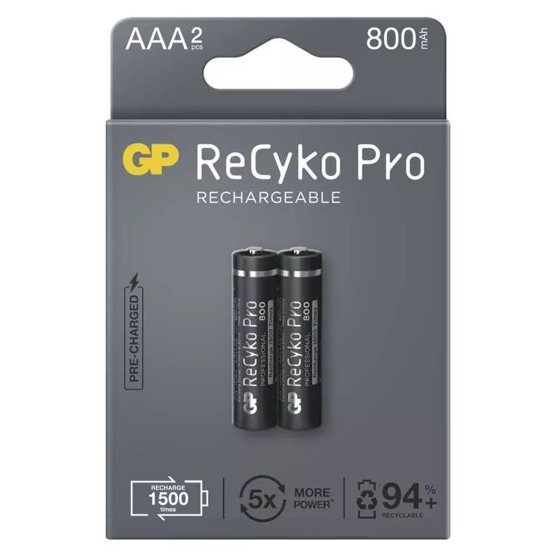 Baterie nabíjecí GP ReCyko Pro AAA 800 mAh
