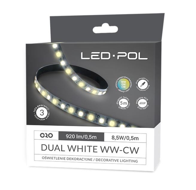 Pásek LED Led-Pol 12 V 17 W/m 3 000–6 000 K