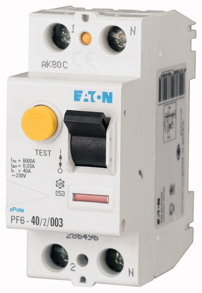 Chránič proudový Eaton PF6-40/2/003 6 kA 2pól 40 A Eaton