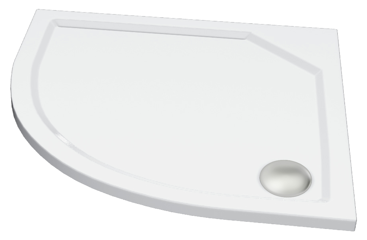 Vanička sprchová Wecco QUADRANT-M 900×900 mm R 550 litý mramor WECCO