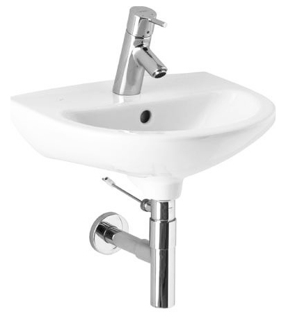 Umývátko Jika MIO 45×36 cm otvor pro baterii uprostřed JIKA