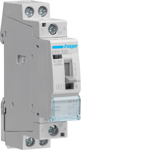 Stykač Hager 25 A 2S 230 V s automatickým návratem
