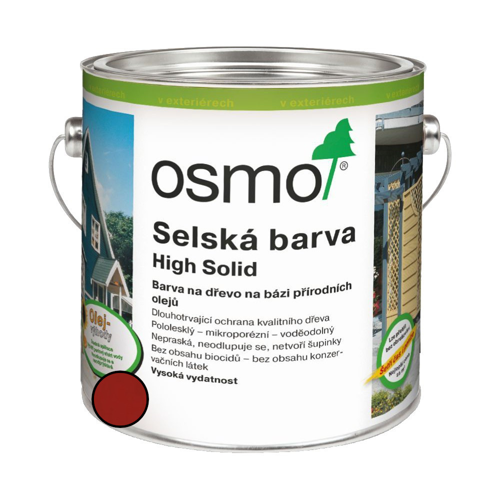 Nátěr venkovní Osmo 2308 Selská barva nordicky červ. 2