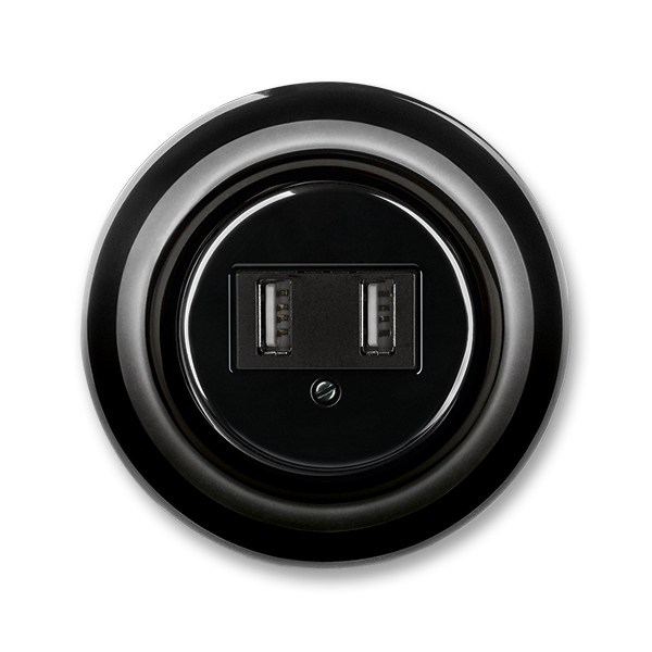 Přístroj nabíjecí Decento černá ABB