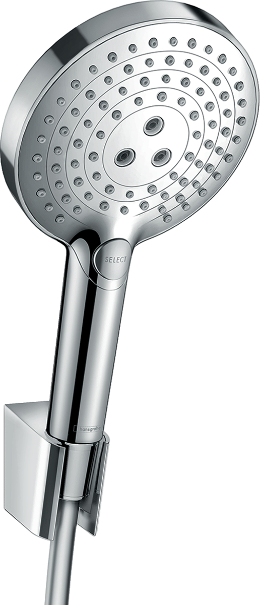 Sada ruční sprchy Hansgrohe RAINDANCE SELECT S 26701000 3 Jet s držákem a se sprchovou chrom HANSGROHE