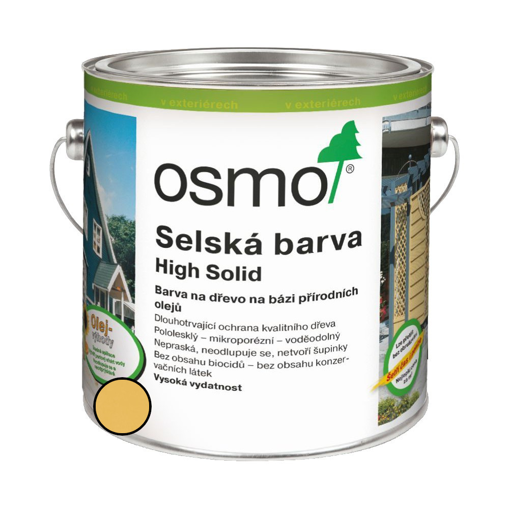 Nátěr venkovní Osmo 2205 Selská barva slunečně žlutá 0