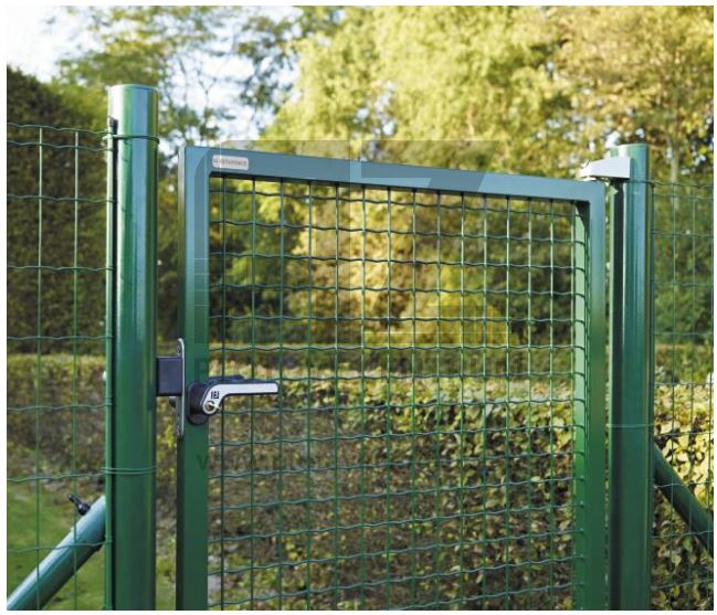 Plotová branka Fortinet jednokřídlá 1750 x 1250 mm pozinkovaná s PVC vrstvou AZ Plotové centrum