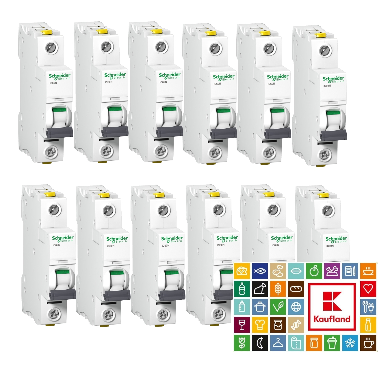 Sada jističů Schneider A9F03110P 6 kA B 10 A