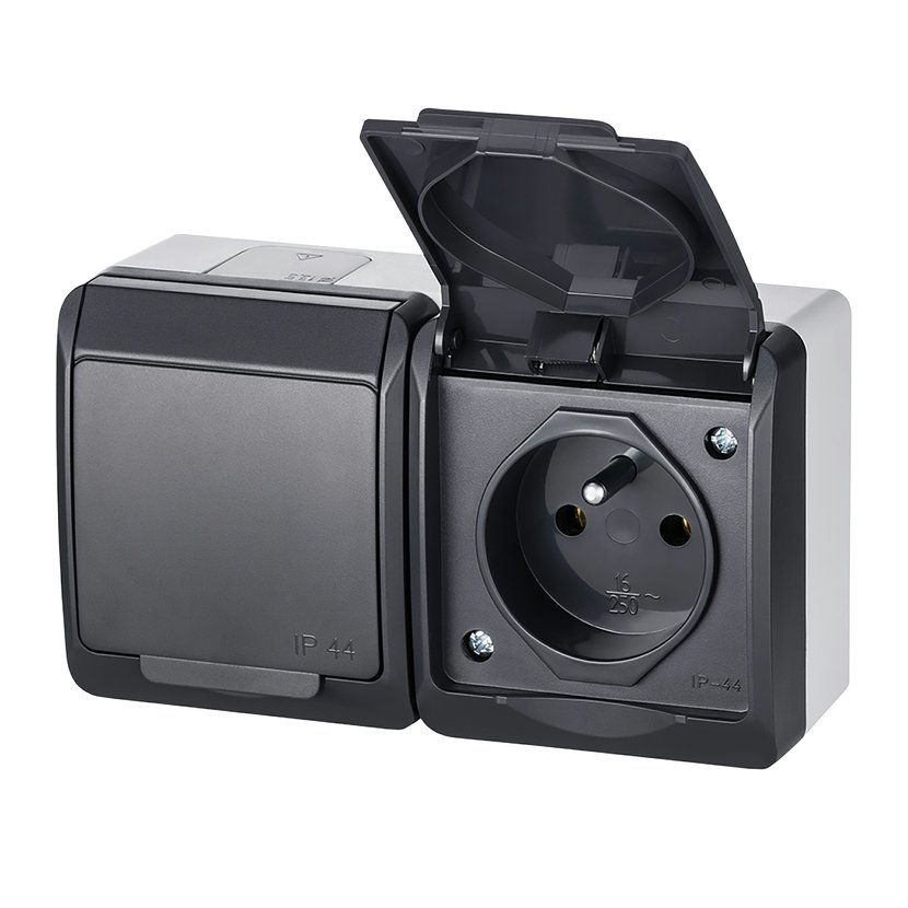 Zásuvka dvojnásobná Famatel Galatea IP44