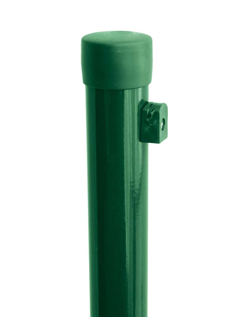 Sloupek kulatý poplastovaný Ideal Zn + PVC zelený délka 2400 mm