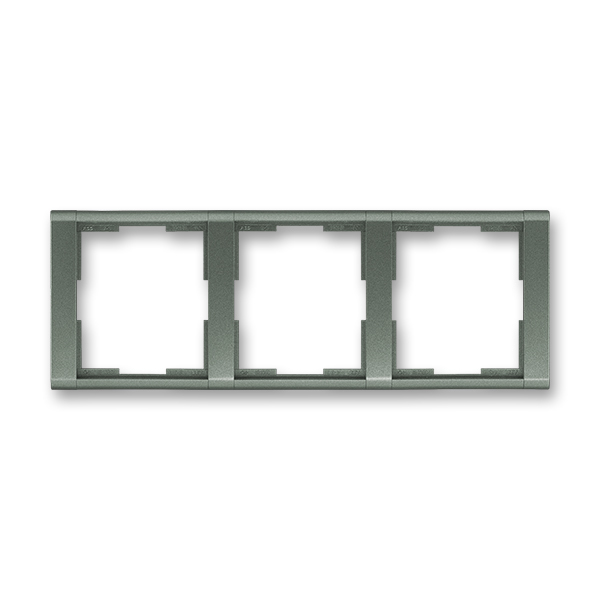 Rámeček trojnásobný vodorovný Time antracitová ABB