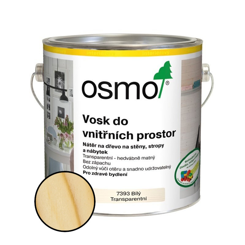 Vosk Osmo 7393 transparentní bílý 2