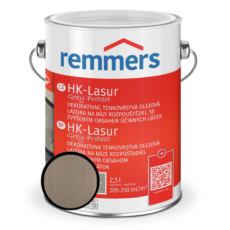 Lazura ochranná Remmers HK Lasur Grey protect okenní