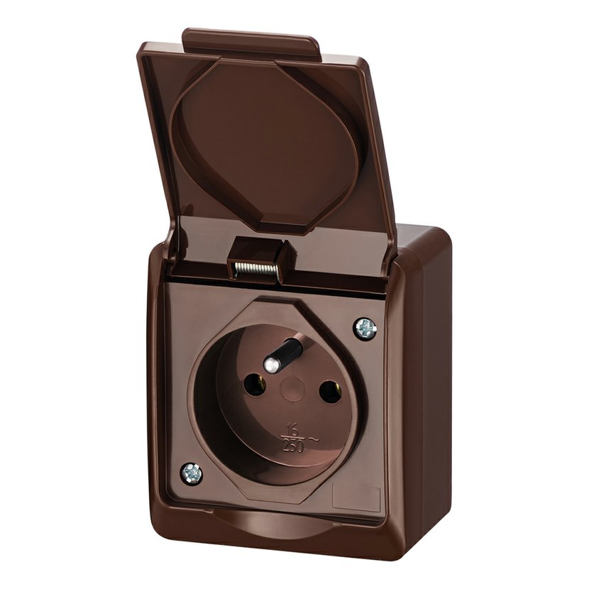 Zásuvka IP 44 Famatel Galatea jednonásobná