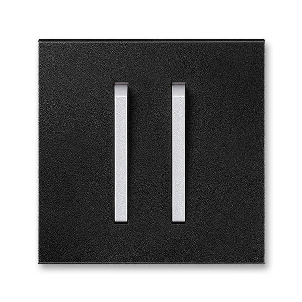 Kryt spínače s dvěma páčkami Neo onyx / titanová ABB