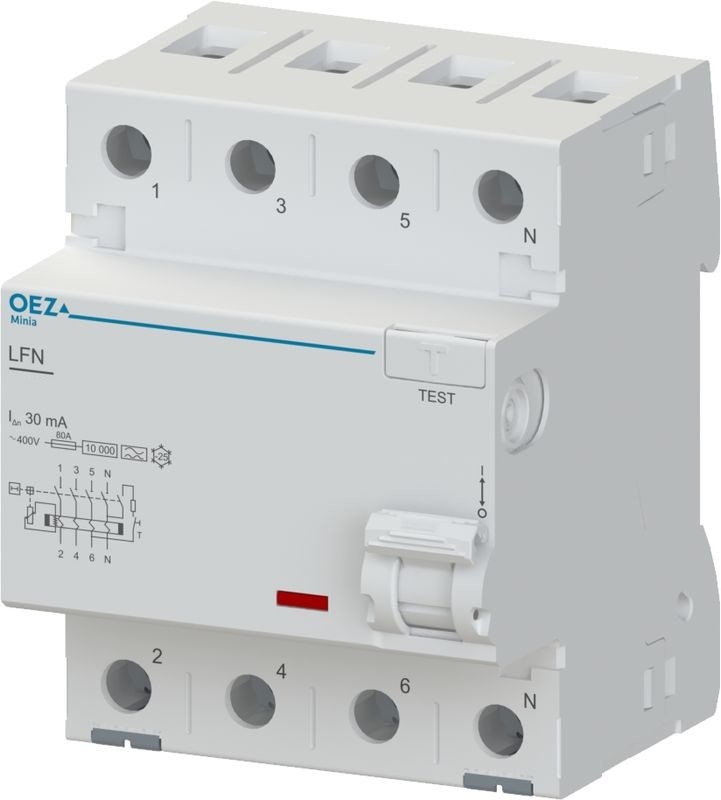 Chránič proudový OEZ LFE-25-4-030A 6 kA 4pól 25 A OEZ