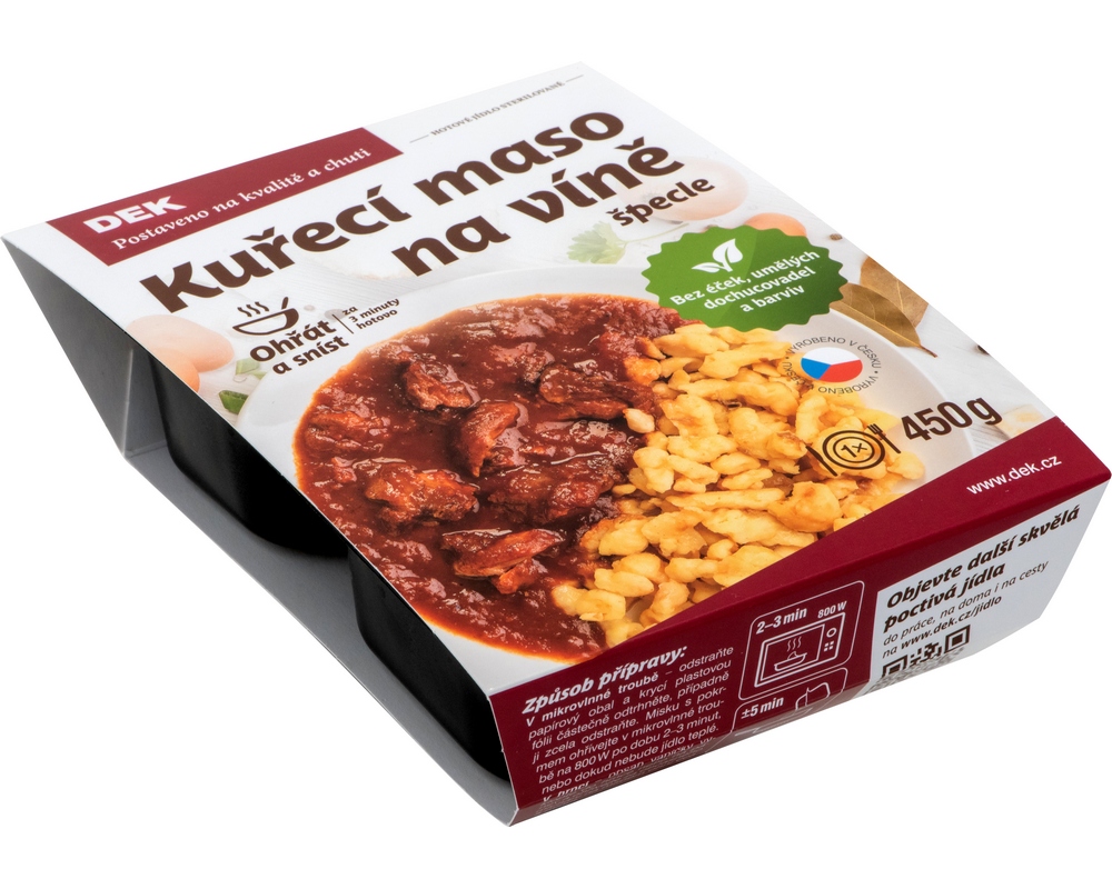 Kuřecí na víně se špeclemi