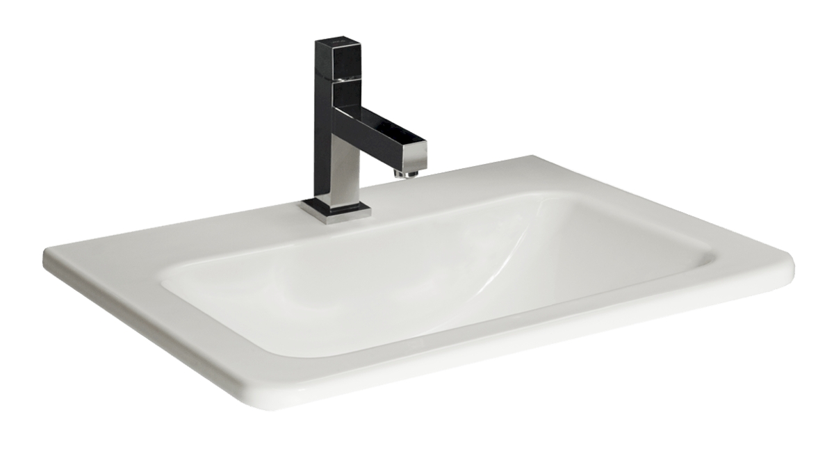 Umyvadlo zápustné Jika CUBITO PURE 55 cm s otvorem pro baterii JIKA