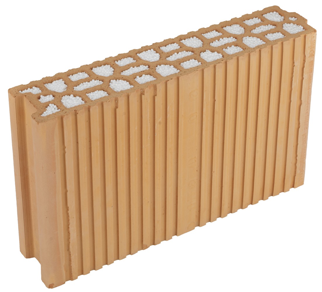 Broušená věncovka HELUZ 8/23 2in1 s tepelnou izolací 375×80×229 mm HELUZ