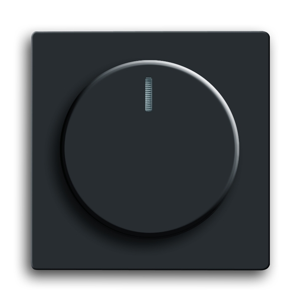 Kryt stmívače s otočným ovladačem Future linear mechová černá ABB