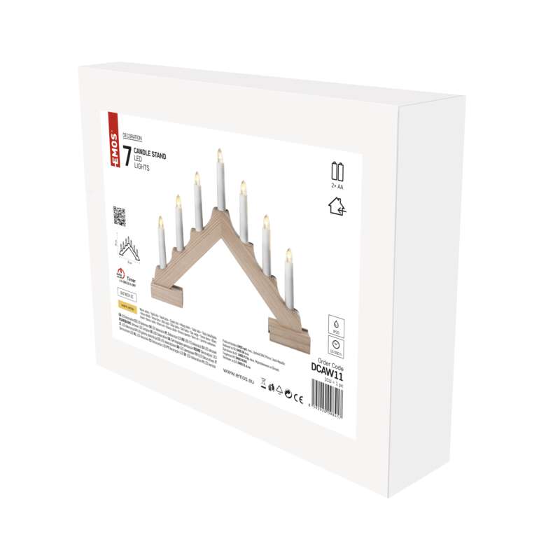 Svícen vánoční LED vánoční Emos teplá bílá