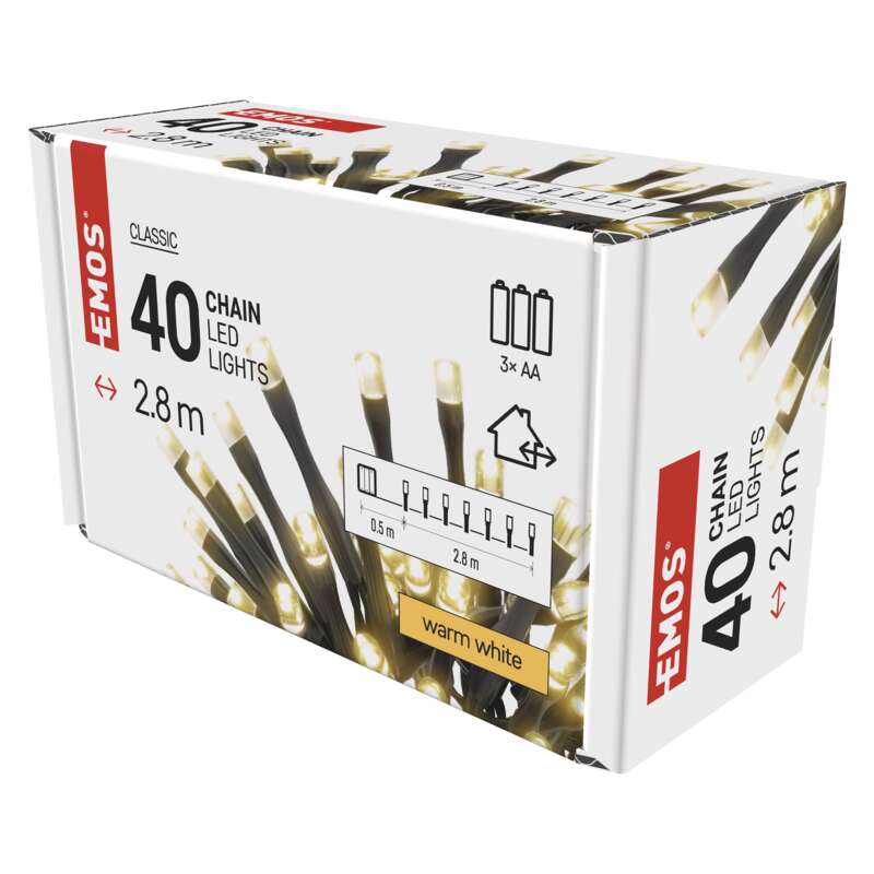 Řetěz LED Emos Classic teplá bílá 2