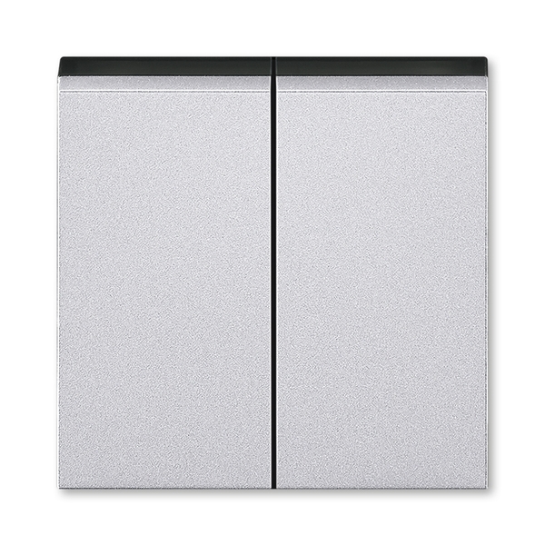 Kryt spínače kolébkového dělený Levit titan/kouřová černá ABB