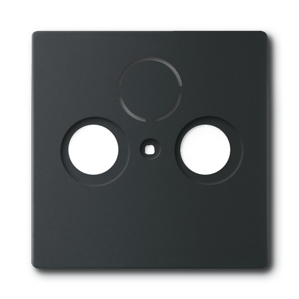 Kryt zásuvky anténní TV/R/SAT Future linear mechová černá ABB