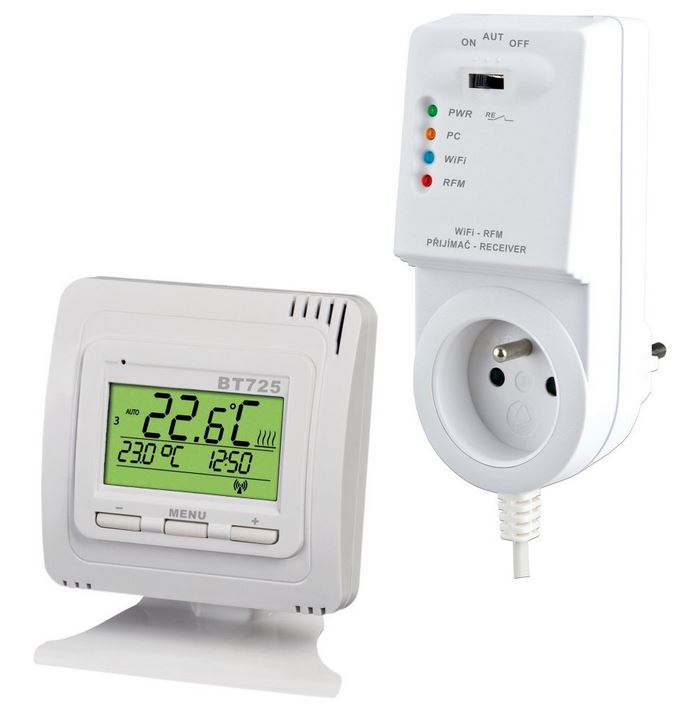 Termostat bezdrátový internetový Elektrobock BT725 s WiFi modulem ELEKTROBOCK