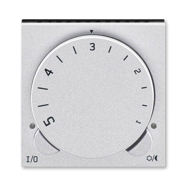 Termostat univerzální otočný Levit titanová / kouřová černá ABB