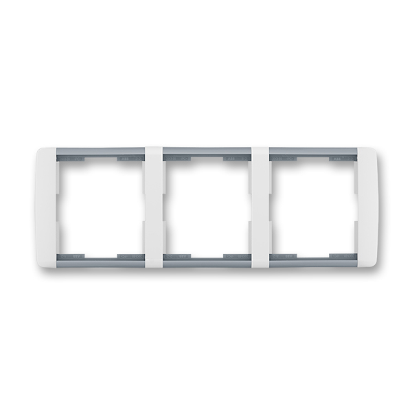 Rámeček trojnásobný vodorovný Element bílá / ledová šedá ABB