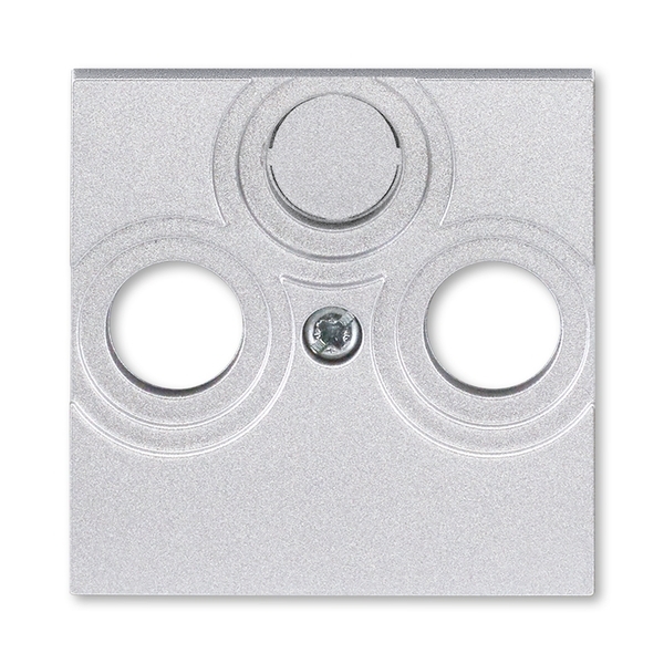 Kryt zásuvky anténní TV/R/SAT Levit titanová ABB