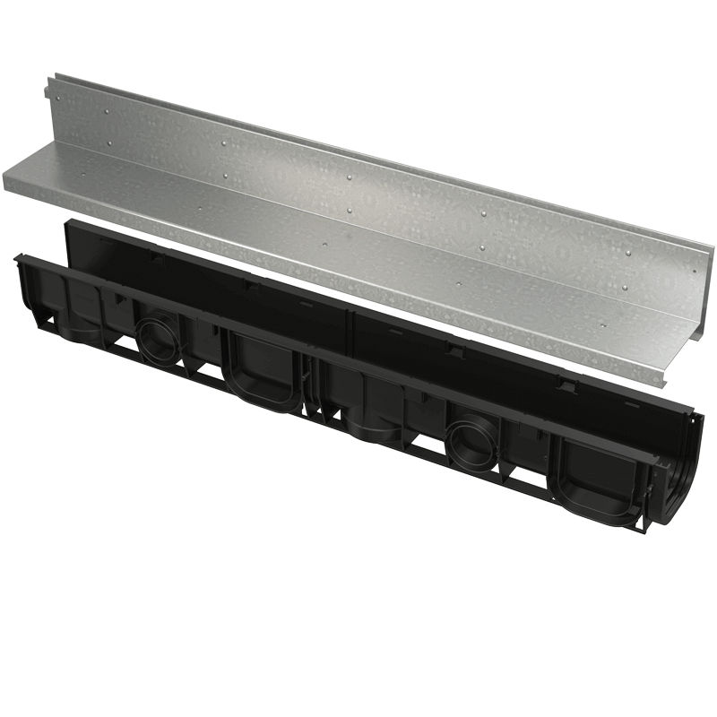 Žlab venkovní štěrbinový Alcaplast AZV101-R121 s asymetrickým nástavcem 100 mm ALCA PLAST