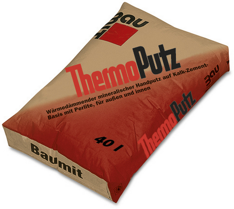 Omítka tepelněizolační Baumit ThermoPutz s perlitem 2 mm 40 l BAUMIT