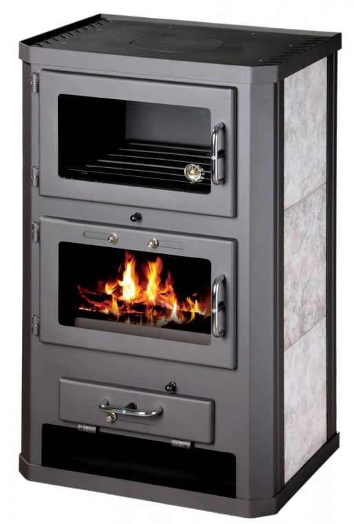 Kamna krbová s troubou Victoria Grande F grafitově šedá VICTORIA