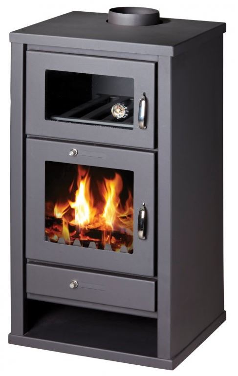 Kamna krbová s troubou Victoria Deluxe F grafitově šedá VICTORIA