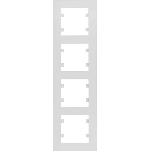 Rámeček Hager Lumina Intense čtyřnásobný bílá lesk HAGER