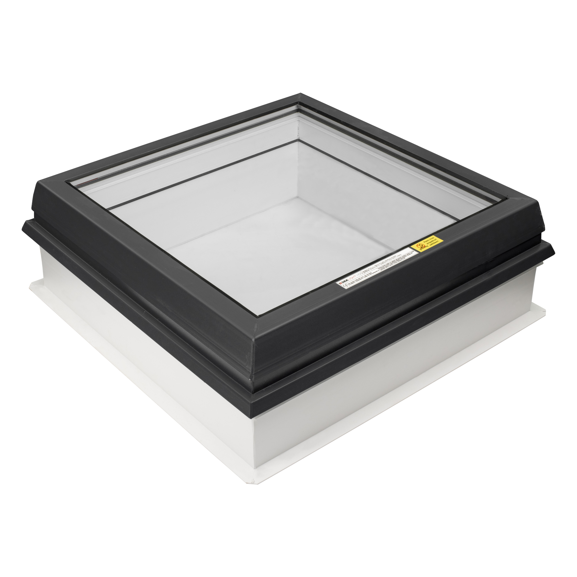Světlík plochý fixní DEKLIGHT ACG/RAL 7016 FIX sklo manžeta 15 cm 60×90 cm DEK