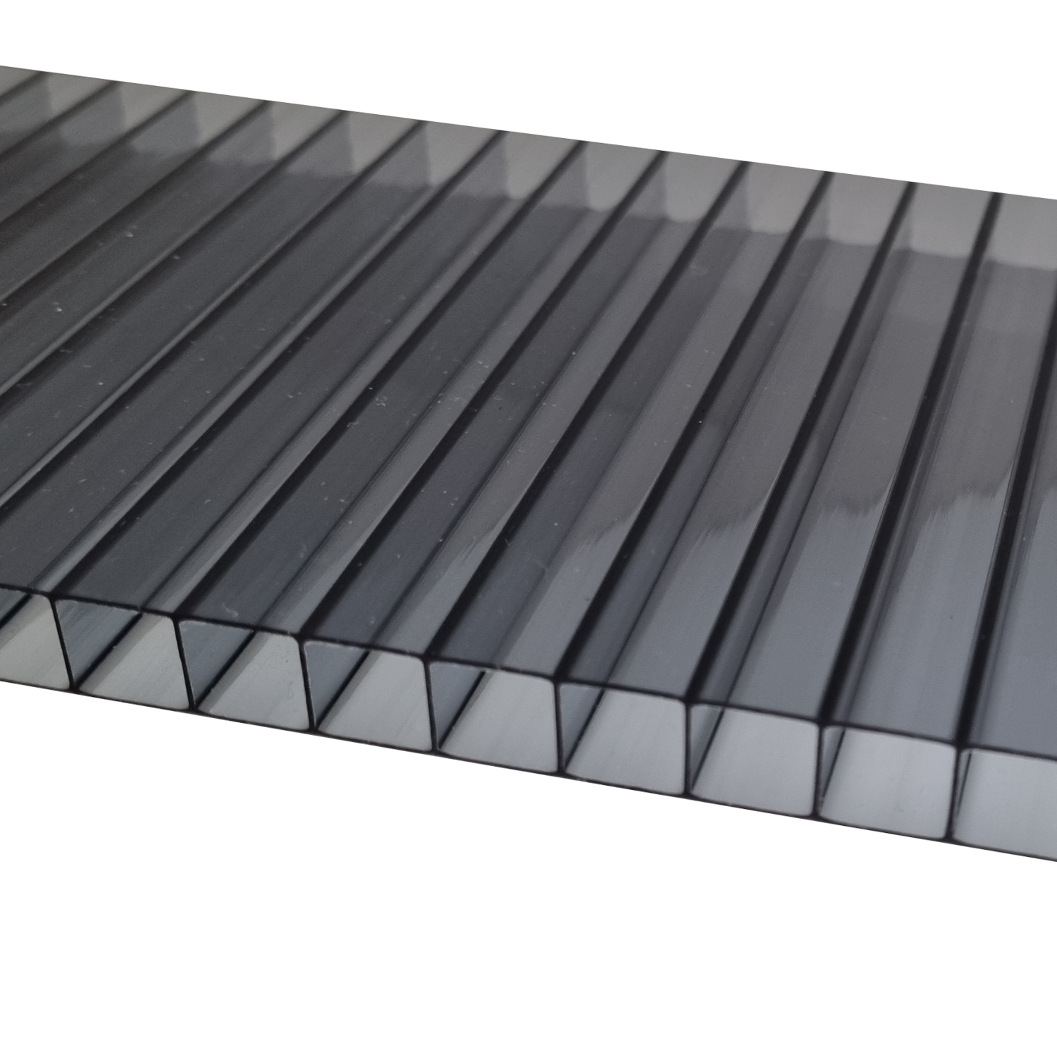 Deska polykarbonátová dutinková MULTICLEAR 10 BOX 2 WALL 2UV antracit 2100×6000 mm ARLA PLAST