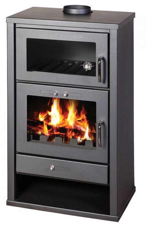 Kamna krbová s troubou Victoria Triumph F grafitově šedá VICTORIA