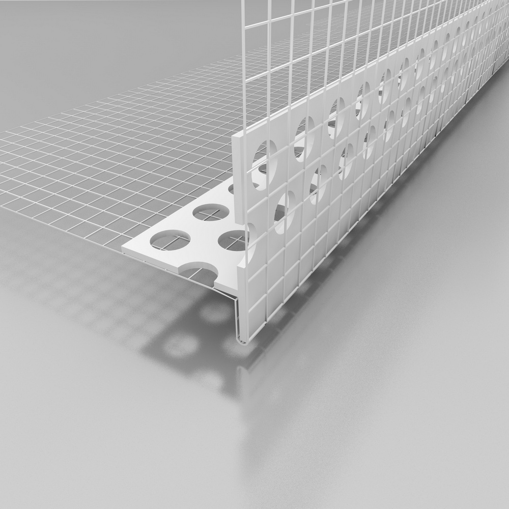 Profil okenní Retek ETICS LT s okapničkou plastový s tkaninou délka 2 m Retek