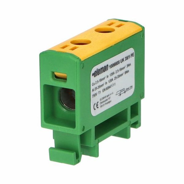 Svorka připojovací univerzální Eleman UK 35/1 PE zelená