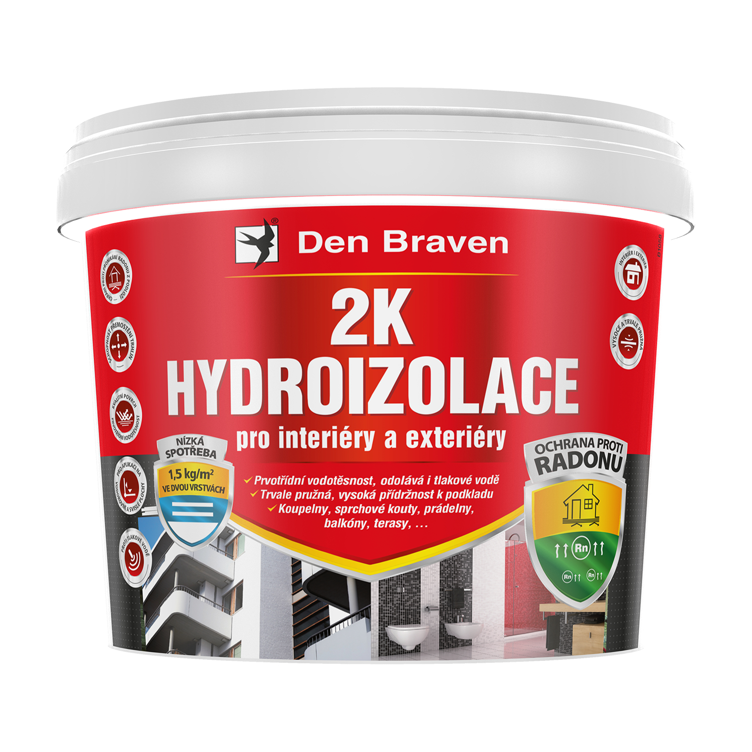 Nátěr hydroizolační Den Braven 2K hydroizolace 7 kg Den Braven