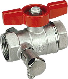 Kohout kulový s vypouštěním 1" FF vrtulka