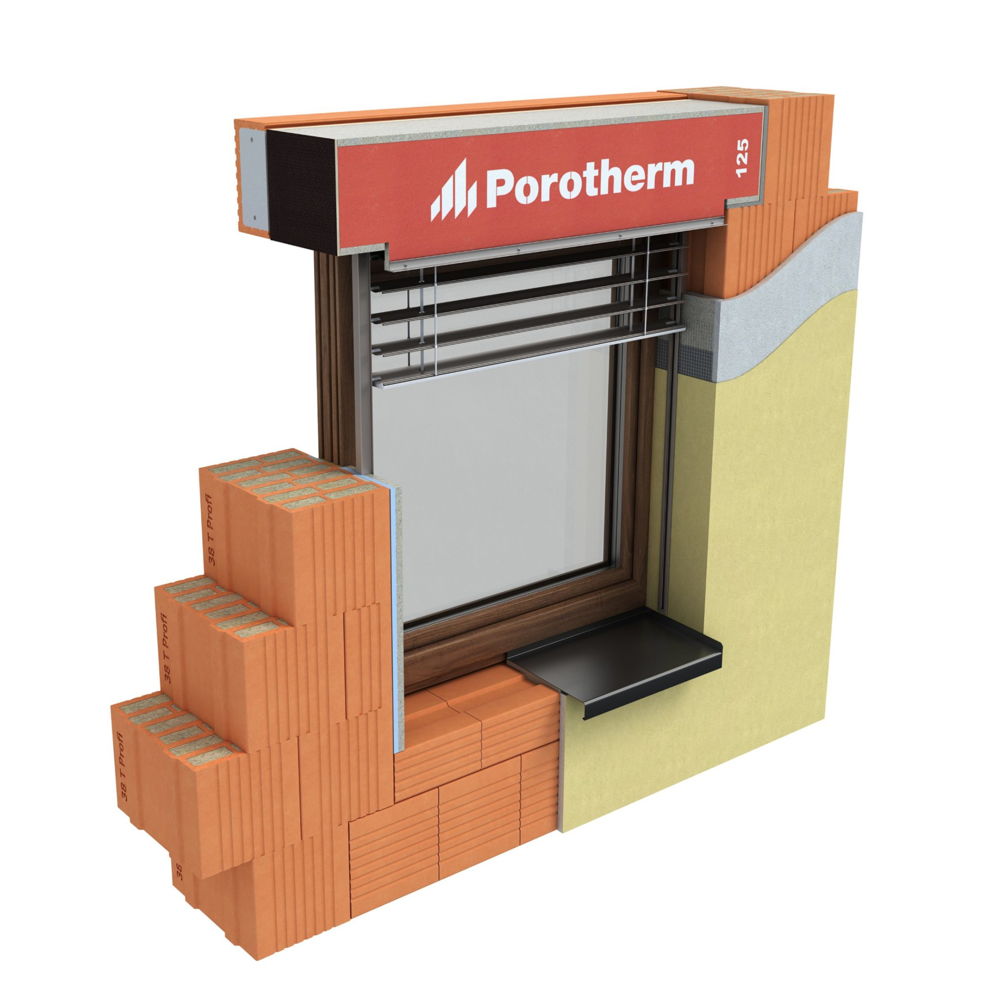 Překlad s roletovou schránkou Porotherm Vario UNI 250 Porotherm