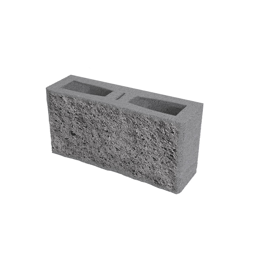 Tvárnice plotová štípaná DITON A15 bez fazety přírodní 145×390×190 mm DITON