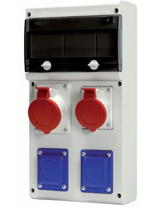 Kombinace zásuvková Scame BLOCK4 2× 230 V 2× 400 V