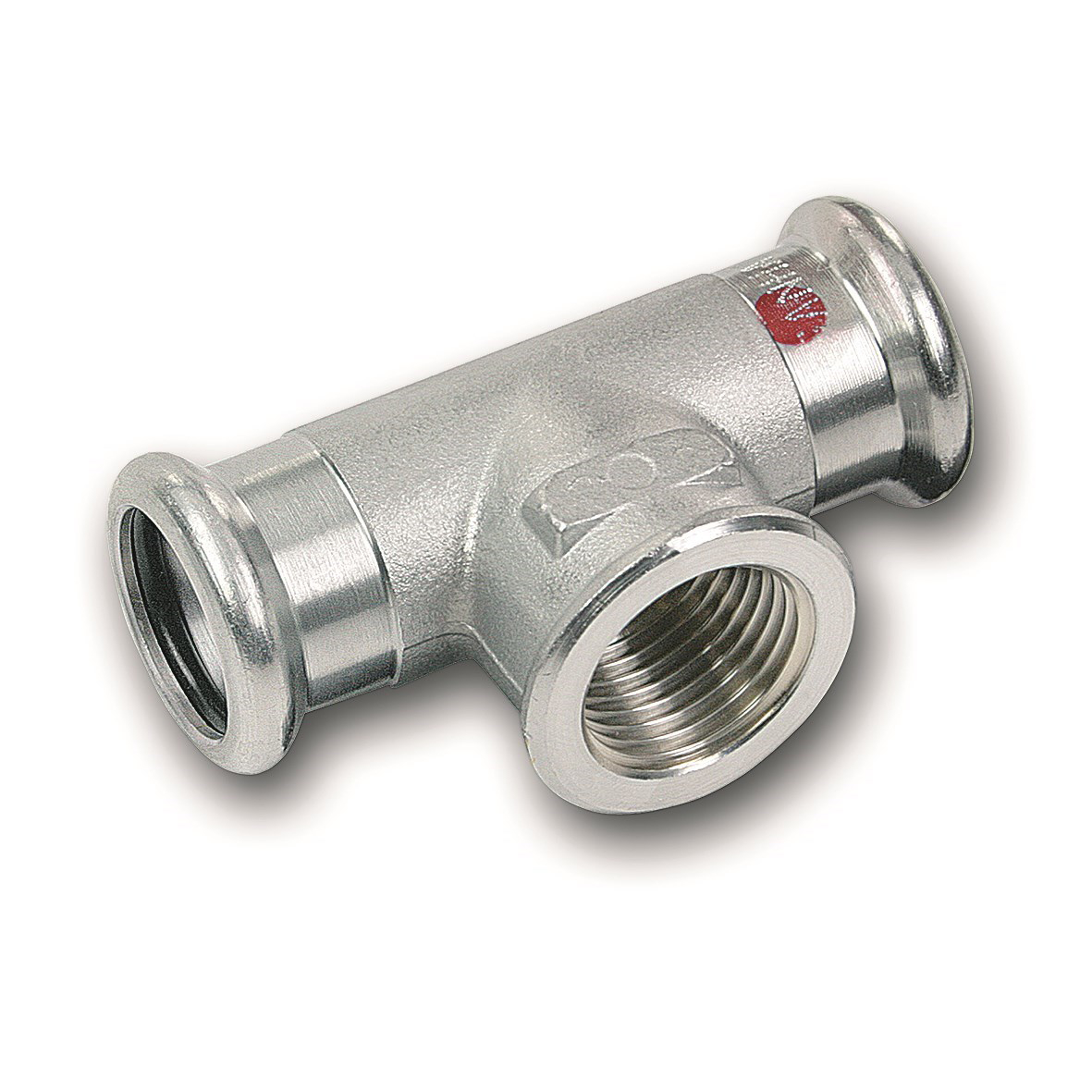 T-kus redukovaný lisovací Sanha Therm 24130G 22 mm × 1/2"