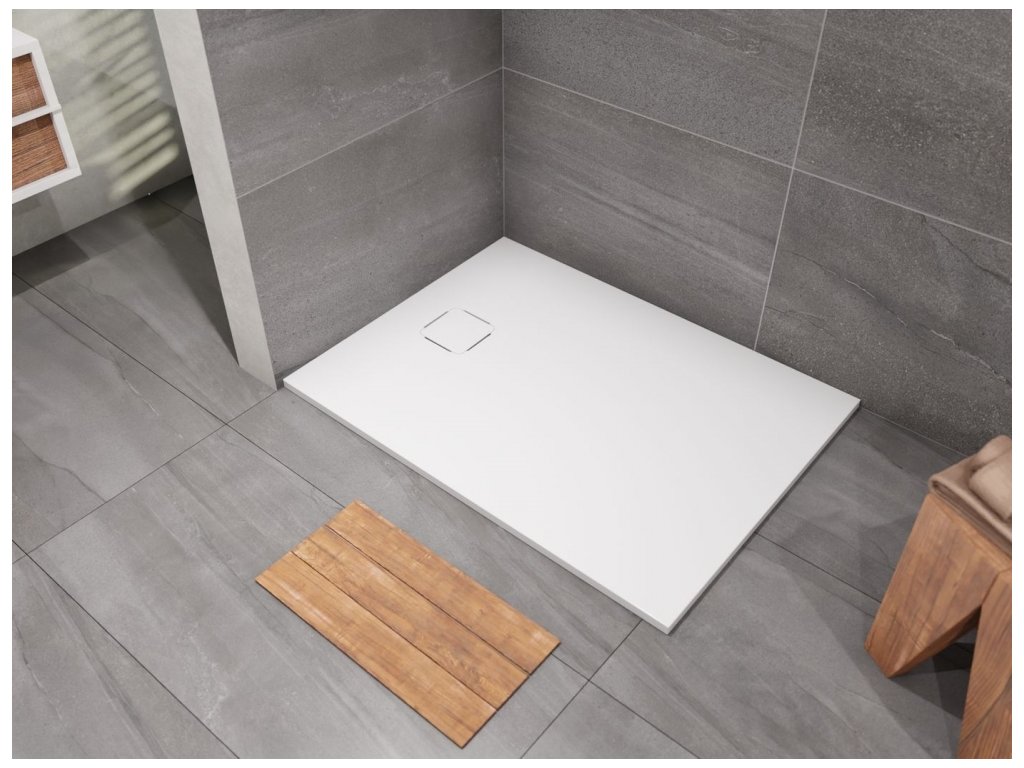 Vanička sprchová Lansanit LUX 800×1 200×25 mm litý mramor